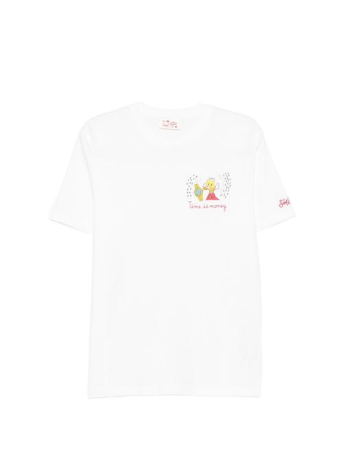 T-shirt uomo MC2 Saint Barth Portofino bianca con stampa MC2 SAINT BARTH | PORTOFINO04207L